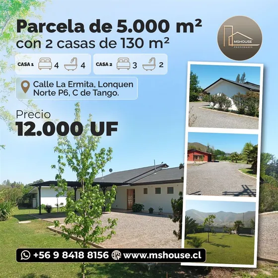 Casa En Venta De 4 Dorm. En Calera De Tango