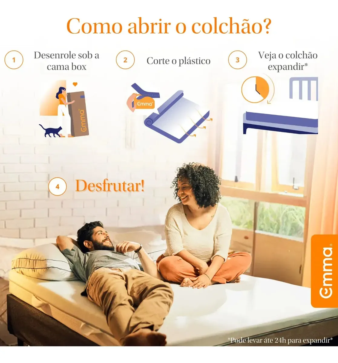 Colchão Casal Emma Duo Comfort 138x188cm Dupla Face com Capa Lavável — foto 6
