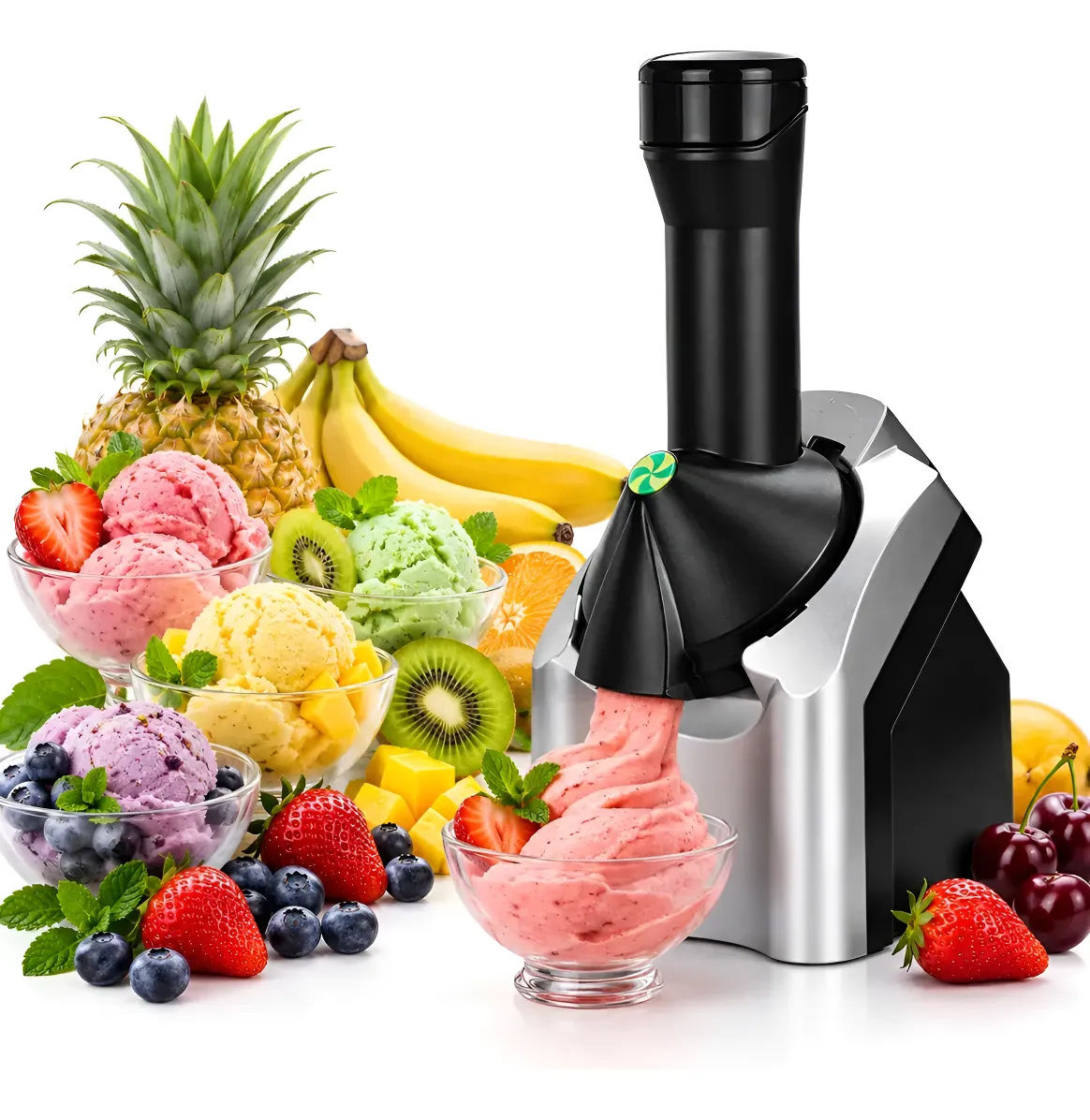 Máquina De Sorvete De Frutas, Sorvete Natural Caseiro Raspad