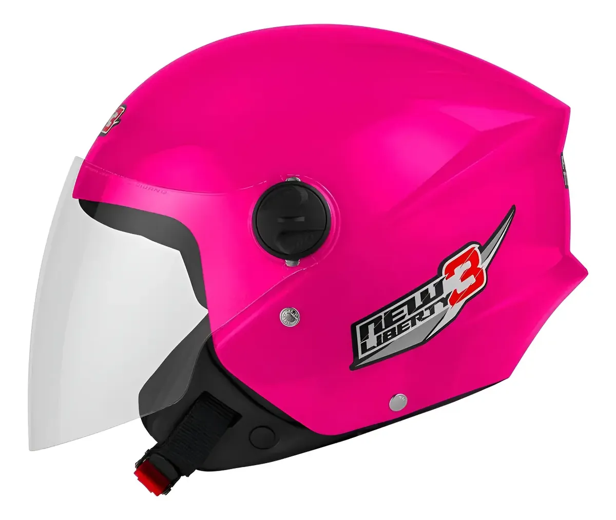 CAPACETE NEW LIBERTY THREE 58 ROSA CAP-489RS