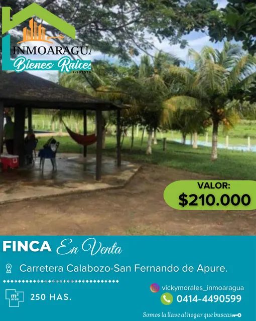 Finca Carretera Calabozo-san Fernando De Apure/vm239