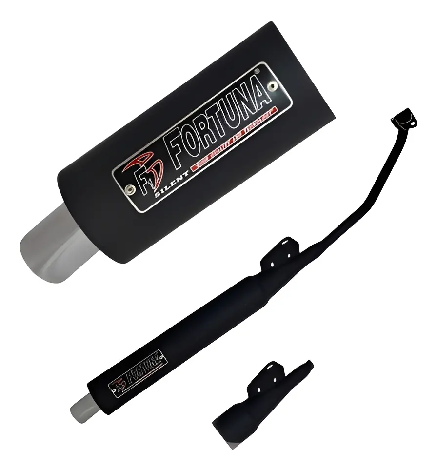 Escapamento Esportivo F1 Fortuna Honda Pop110todas Preto Cro