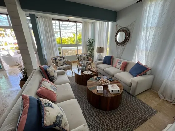 Hermoso Apartamento En Venta Con Vista Al Mar, Totalmente Amueblado -pc