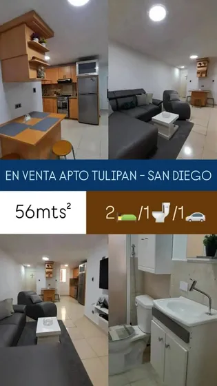 Tre009 Solo Clientes En Venta Bello Apartamento En Res. Tulipán, San Diego