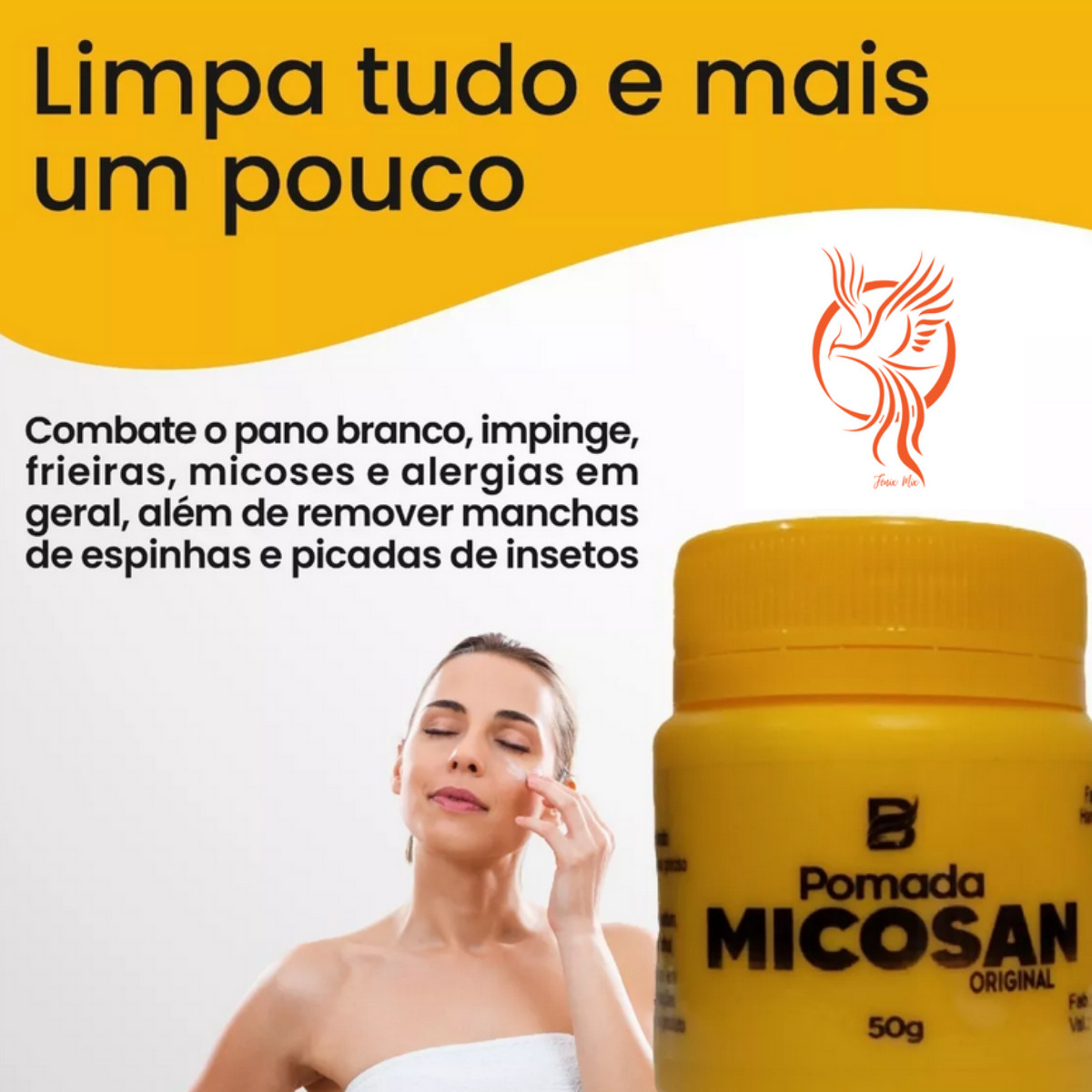 Micosan Pomada Pano Branco Para Micoses Em Geral 50g - Essência Brasileira
