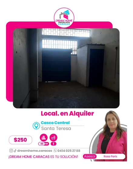 Local Comercial En Alquiler En Santa Teresa Del Tuy - Casco Central