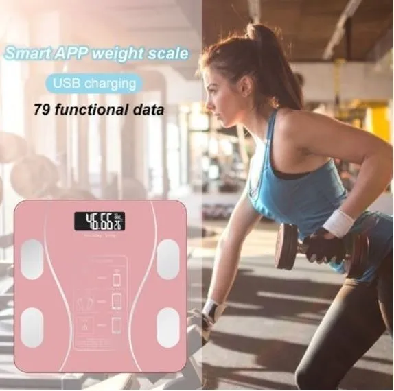 Balanza Inteligente Bluetooth Control Peso Grasa Imc Smart