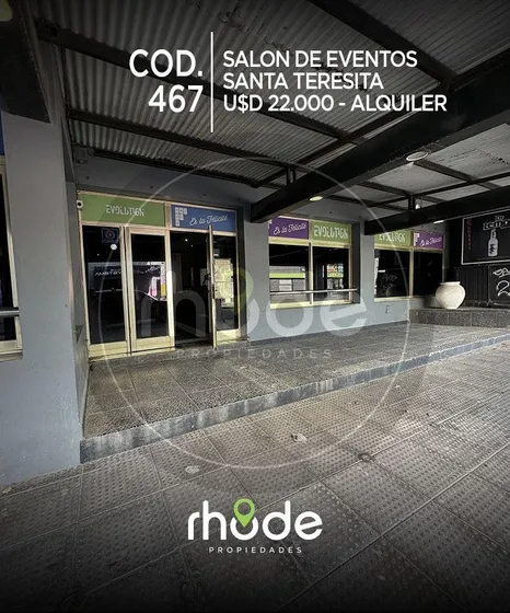 Salón De Eventos En Alquiler En Santa Teresita