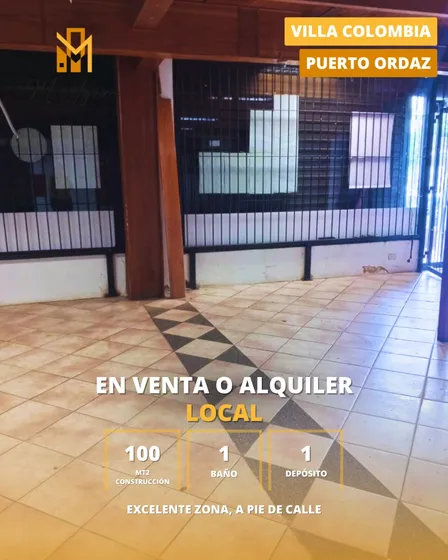 Local En Venta O Alquiler, Villa Colombia, Puerto Ordaz