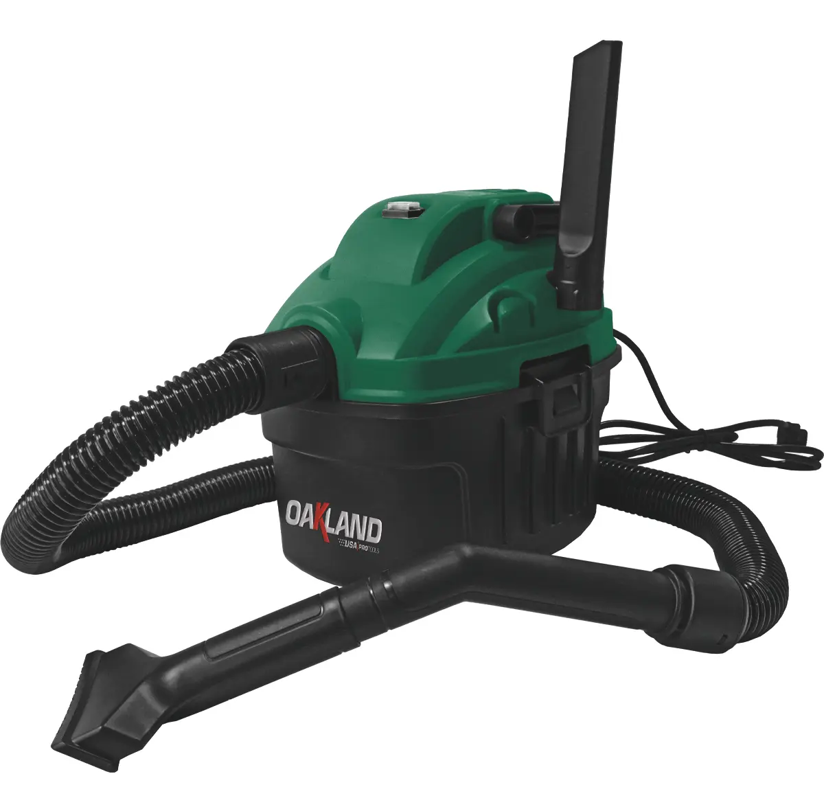 OAKLAND Aspiradora En Seco y Mojado 6 L Succion 15kpa Color Verde OAKAS-215