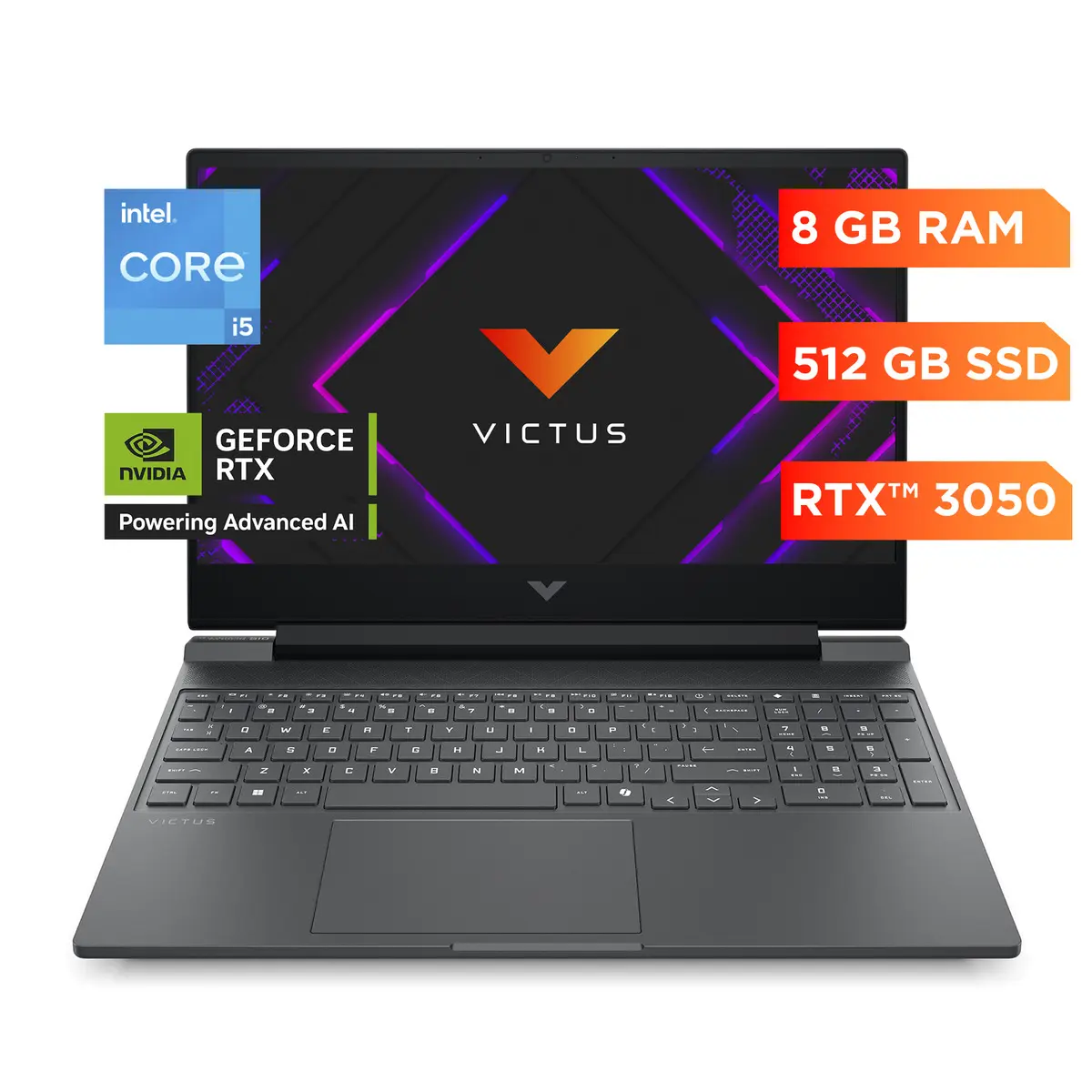 Notebook HP Gamer Victus 15-fa2009la Intel Core I5-13420h Nvidia Geforce Rtx 3050 8gb Ram 512gb Ssd Windows 11 Home