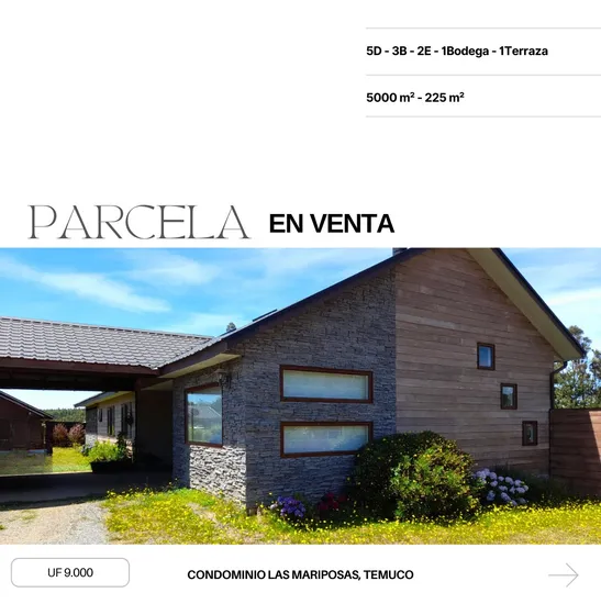 Casa En Venta En Exclusivo Condominio Camino Las Mariposas