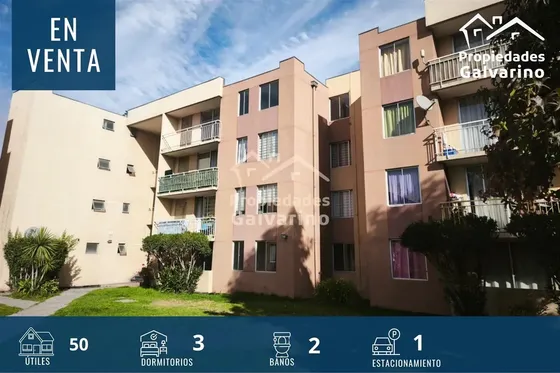 Departamento En Venta De 3 Dorm. En Pudahuel