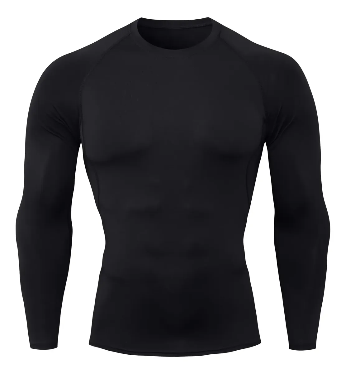 Playera Licra Deportiva Correr Compresión Manga Larga