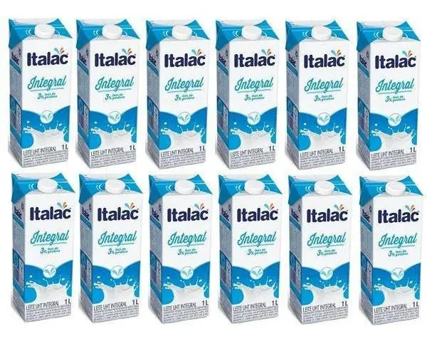 Leites Uht Italac Integral 1L Pack com 12 unidades