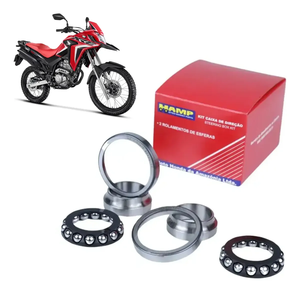 Kit Caixa Direção Xre 300 09~2021 Honda Original