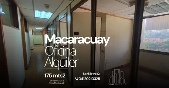 Oficina Alquiler Macaracuay 175 Mts2 Sonmetros2