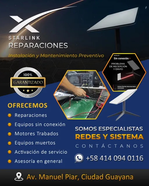 Reparacion De Antenas Starlink Internet Satelital