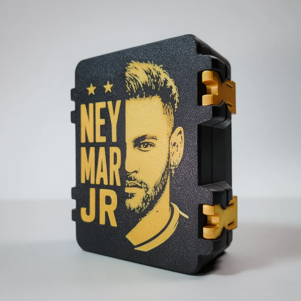 Caixa Porta Figurinhas Copa 2026 Neymar + Brinde