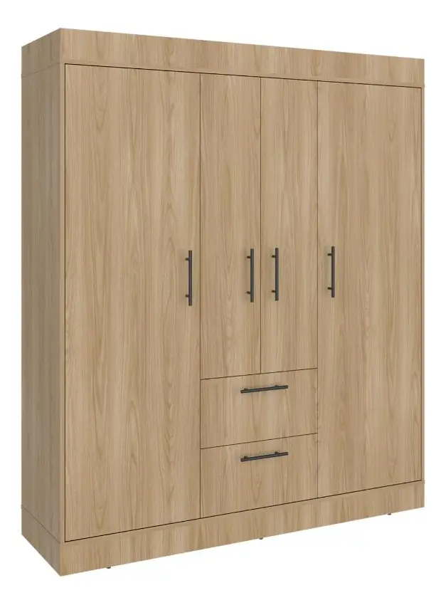 Closet Aura Ii Fresno Europeo Y Wengue Con Puertas Y Cajones Fresno Europeo Y Wengue