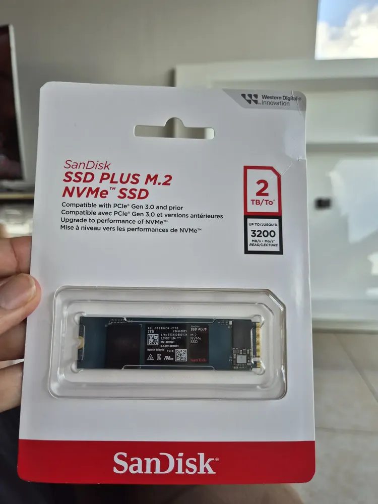Ssd Sandisk Plus 2tb M.2 2280 Pcie Gen3 Nvme | Frete grátis