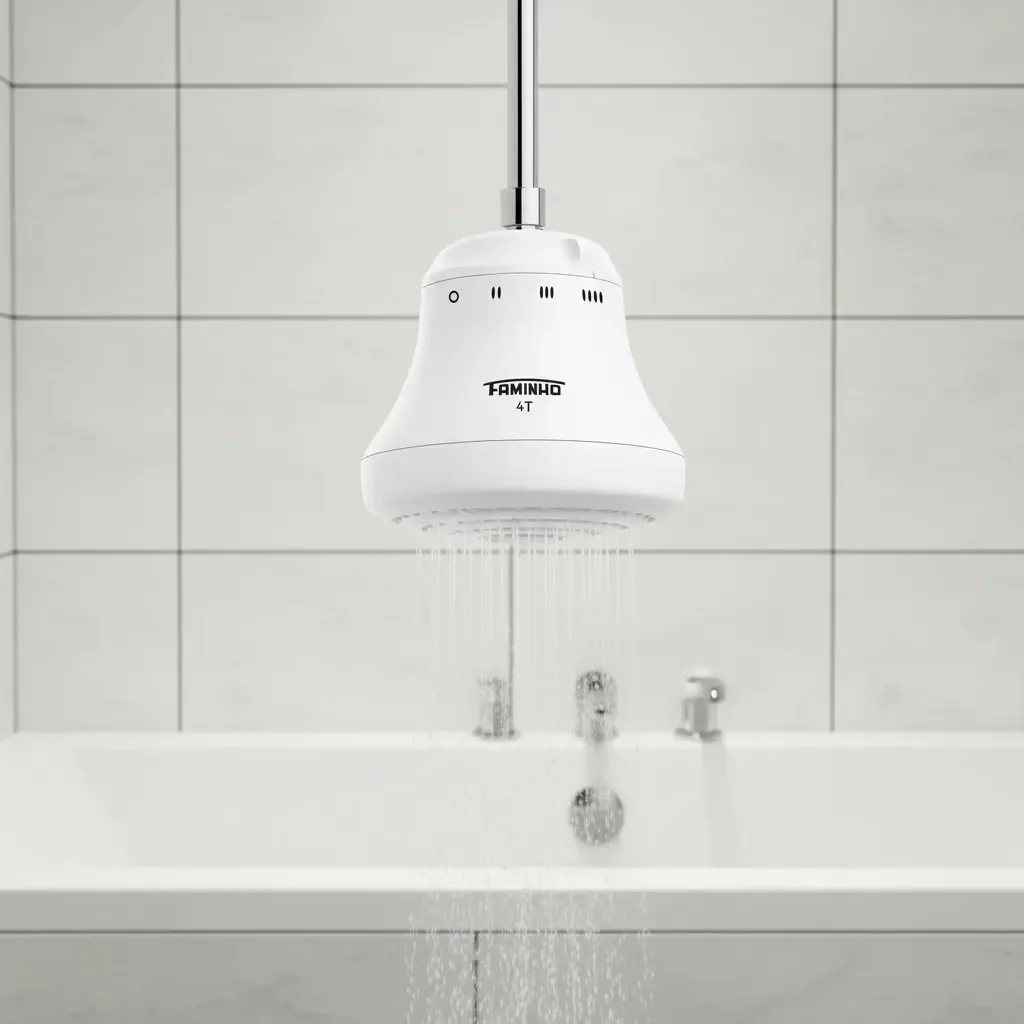 Ducha Chuveiro Elétrico Faminho 4 Temperaturas Sem Cano 6800w Fame