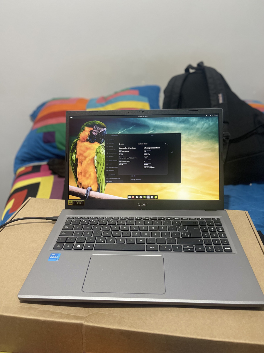 Notebook Aspire GO 15 Ag15-71p-5405 Ci5 16gb 512gb Ssd Led Linux Acer