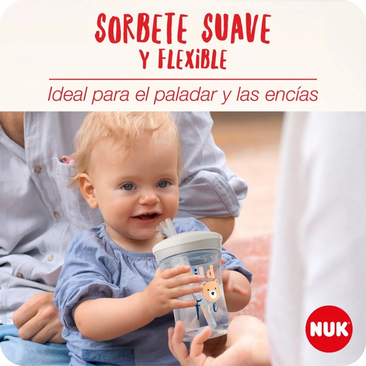 Vaso Nuk Action Cup Evolution: ¡fácil de sostener y usar para los pequeños!