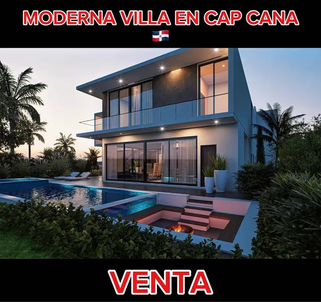 Moderna Villa Con Alta Privacidad En Venta,  Cap Cana, Rd.