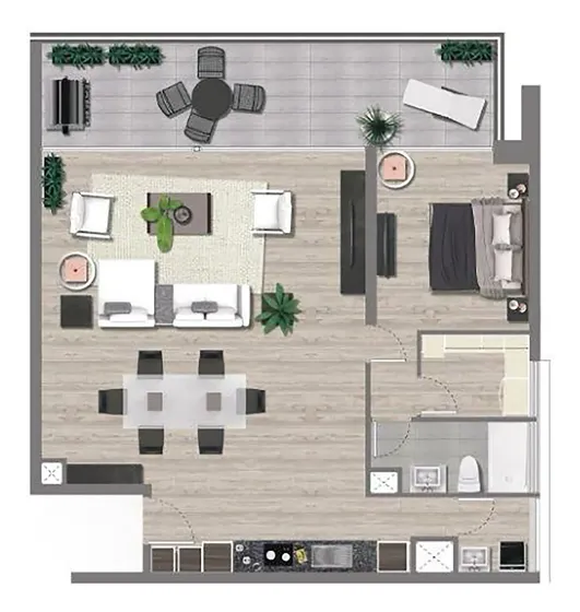 Hermoso Departamento En Arriendo 1d 2b Metro Manquehue