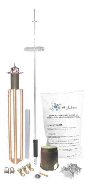 Kit Pararrayo Para Torre O Poste Tipo Dipolo Corona