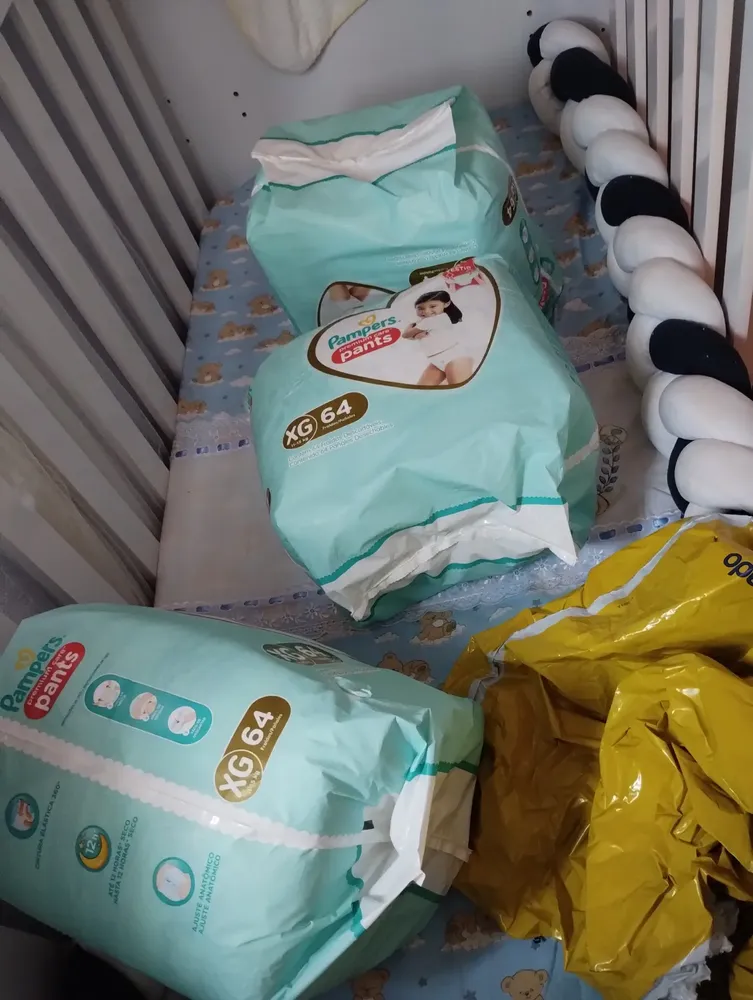 Fralda Pampers Premium Care Pants XG, 64 Unidades