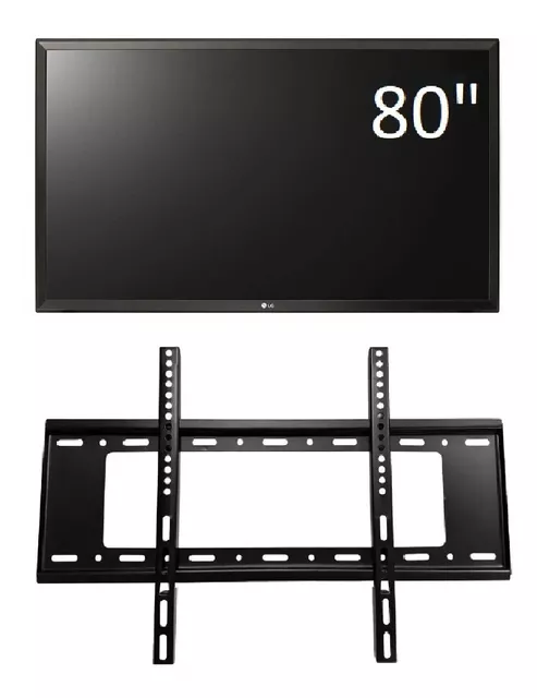 Base Soporte De Pantalla Tv Led Pared 40 A 80 Pulgadas 75kg Color Negro