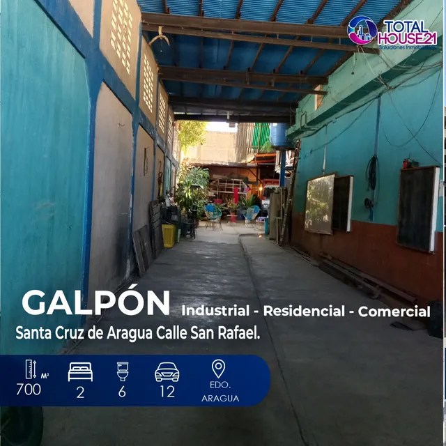 Galpón Industrial - Residencial - Comercial En Venta  Santa Cruz De Aragua.calle San Rafael.