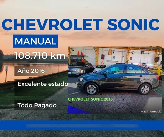 Chevrolet Sonic 1.6 Lt Mt