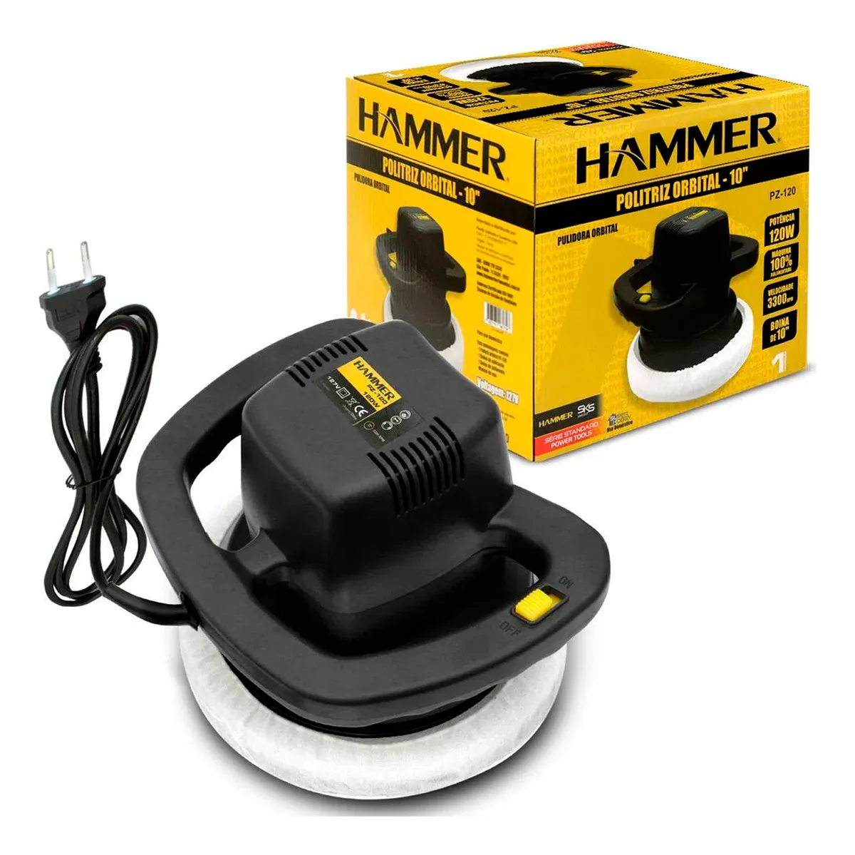 Politriz Automotiva Orbital Hammer GYPZ120
