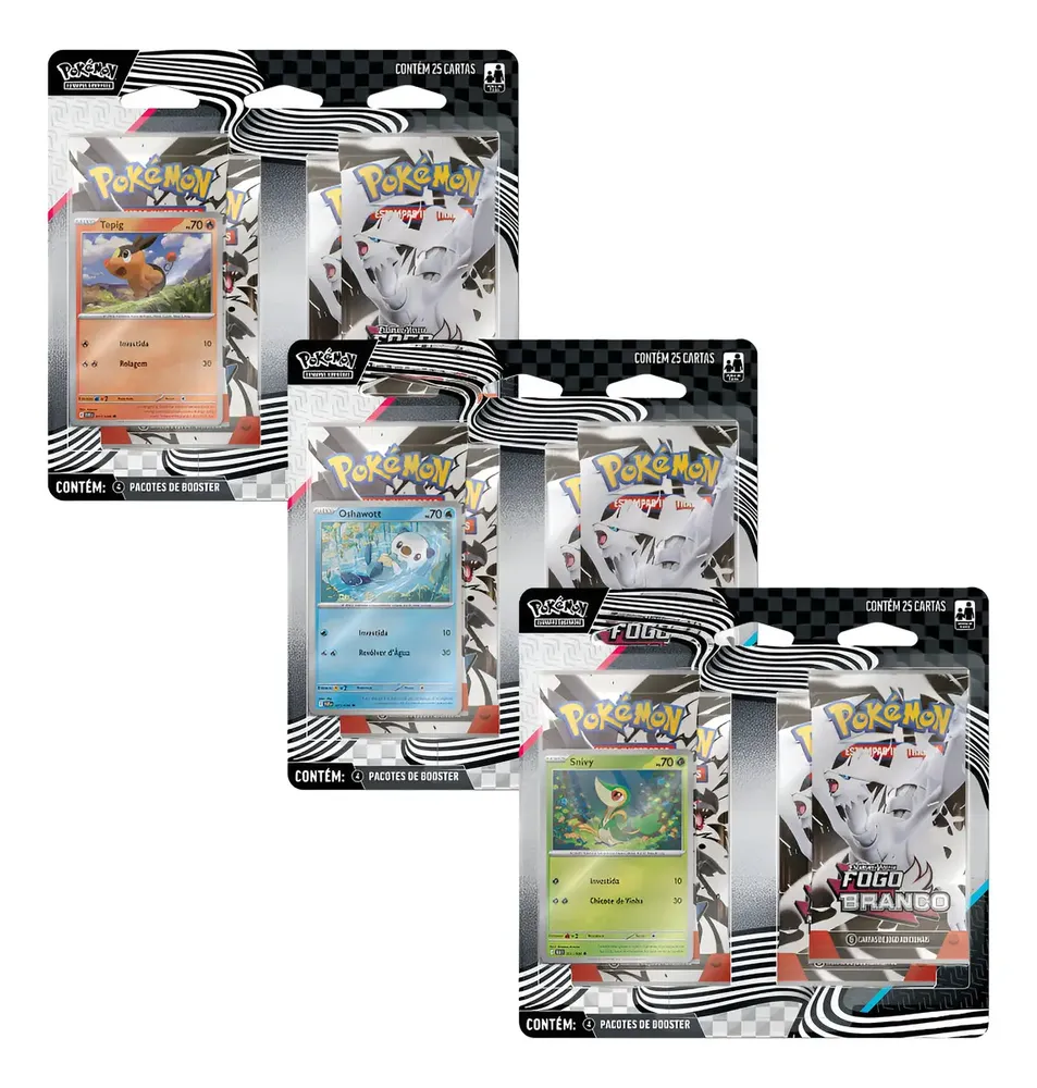 Kit 3 Blisters Fogo Branco