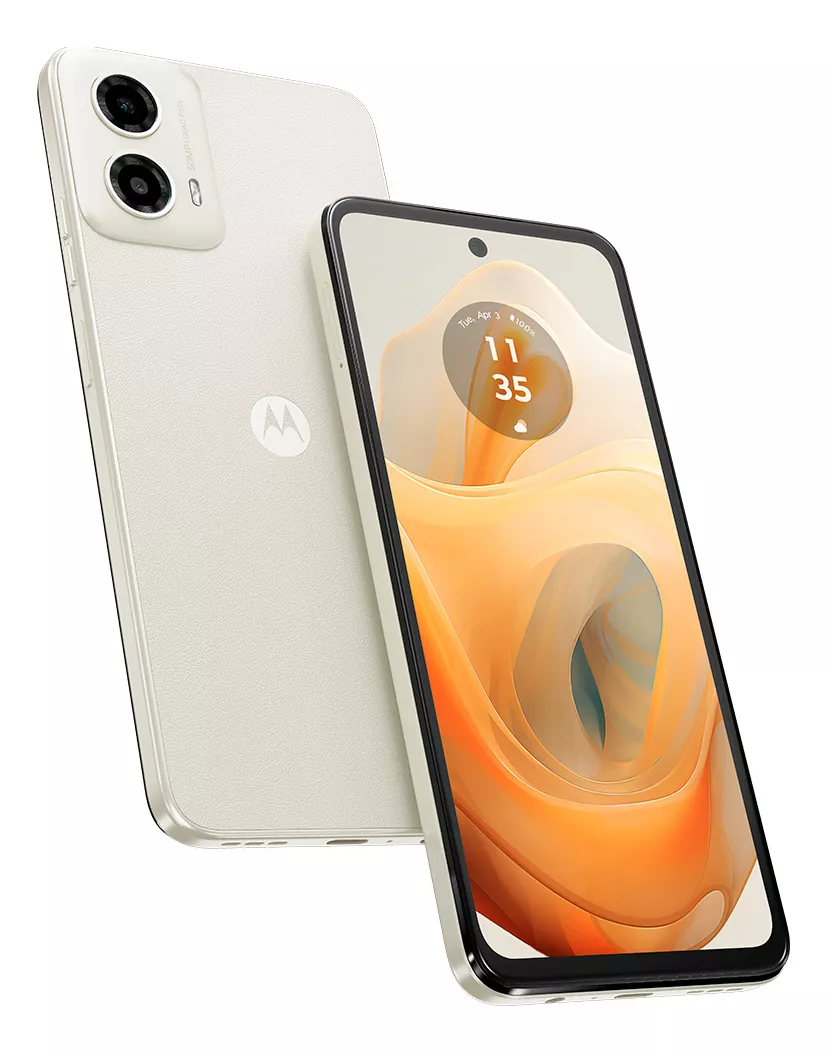 Smartphone Motorola Moto G34 5G Dual SIM, 256 GB, 8 GB RAM (Vanilla - Vegan Leather)