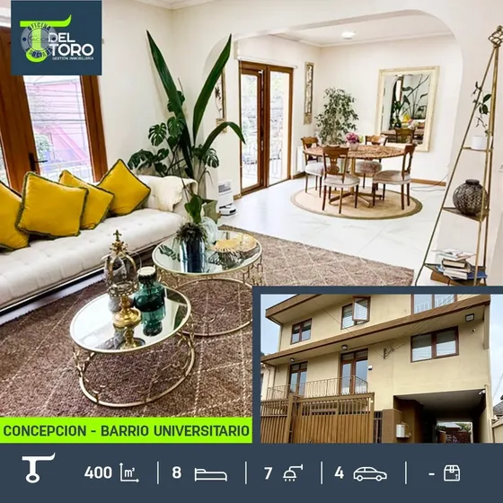 Casa En Arriendo De 8 Dorm. En Concepción