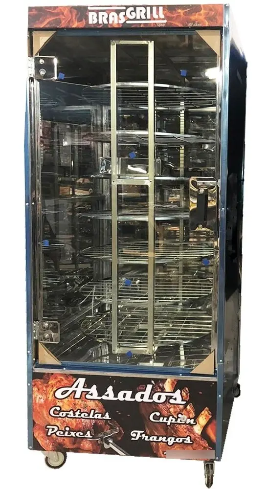 Máquina De Assar Brasgrill BR55 Frangos Giratória Frangueira 125 Kg 127 V