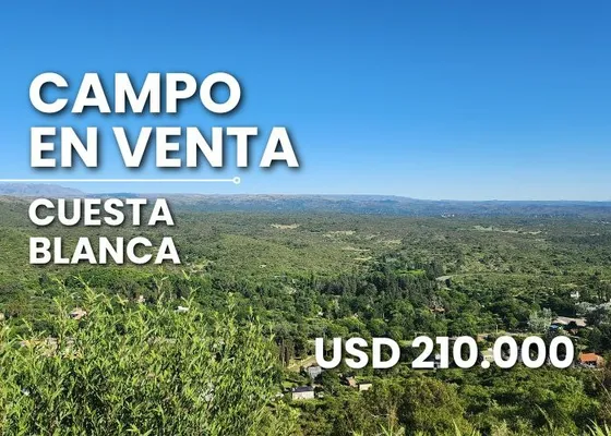 Campo En Venta En Icho Cruz Cuesta Blanca