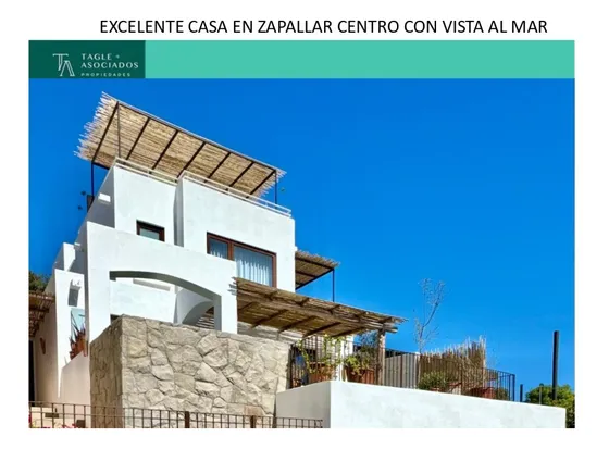 Excelente Casa En Zapallar Centro Con Vista Al Mar