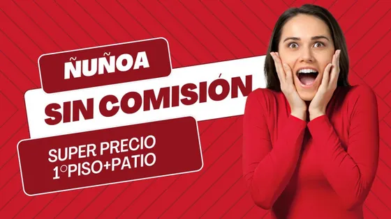 Venta Depto 1° Piso Con Patio Ñuñoa, Sin Comisión 