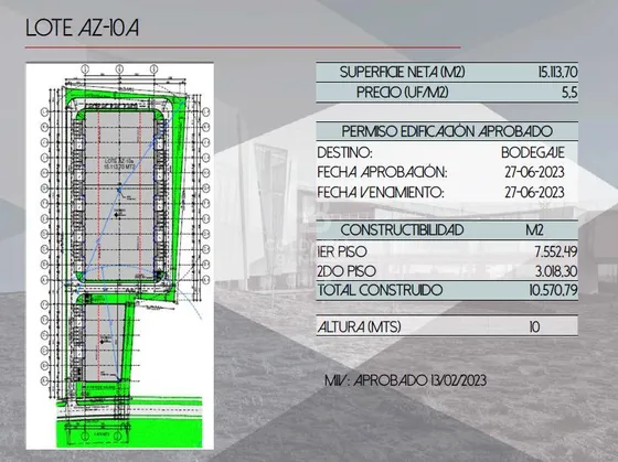 Terreno Para Desarrollo Industrial Con Permiso Aprobado