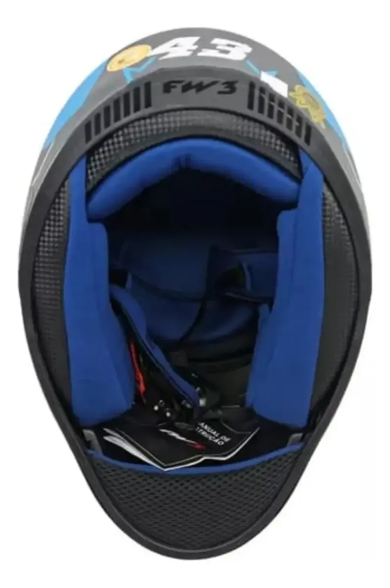 Capacete Fw3 Integral Fechado Gtx Star C/ Óculos Interno — foto 8