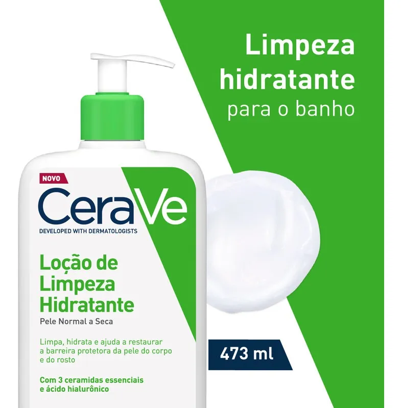 Loção De Limpeza Hidratante Facial E Corporal 473ml Cerave