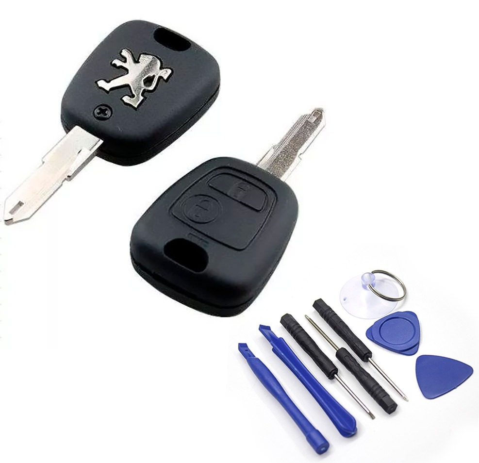 Carcasa Llave Peugeot 206 207 307 2 Botones C Logo Espada Mercado Libre