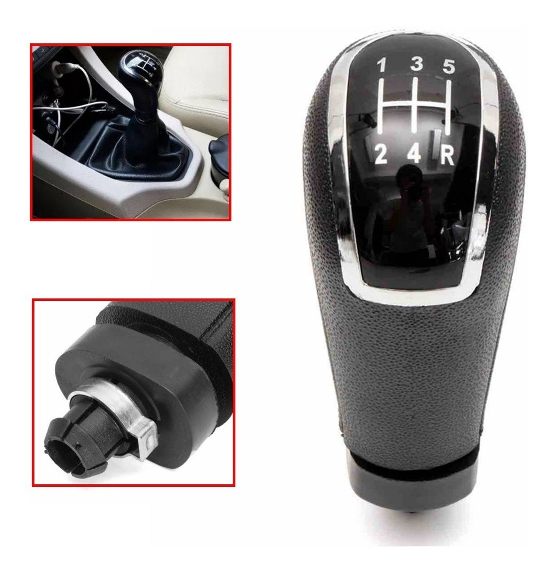 Carro Durável 5 Velocidade Preto Car Gear Stick Shift