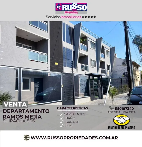 Venta Departamento 3 Ambientes Ramos Mejía