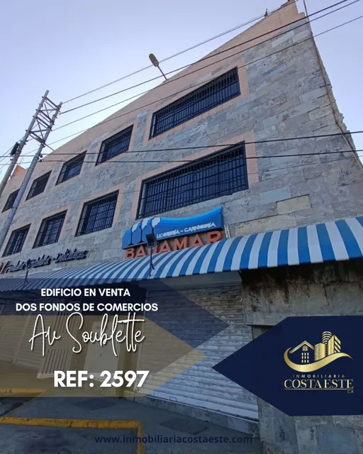Edificio Comercial + Fondo De Comercio En Venta Ubicados En La Guaira Ref 2597